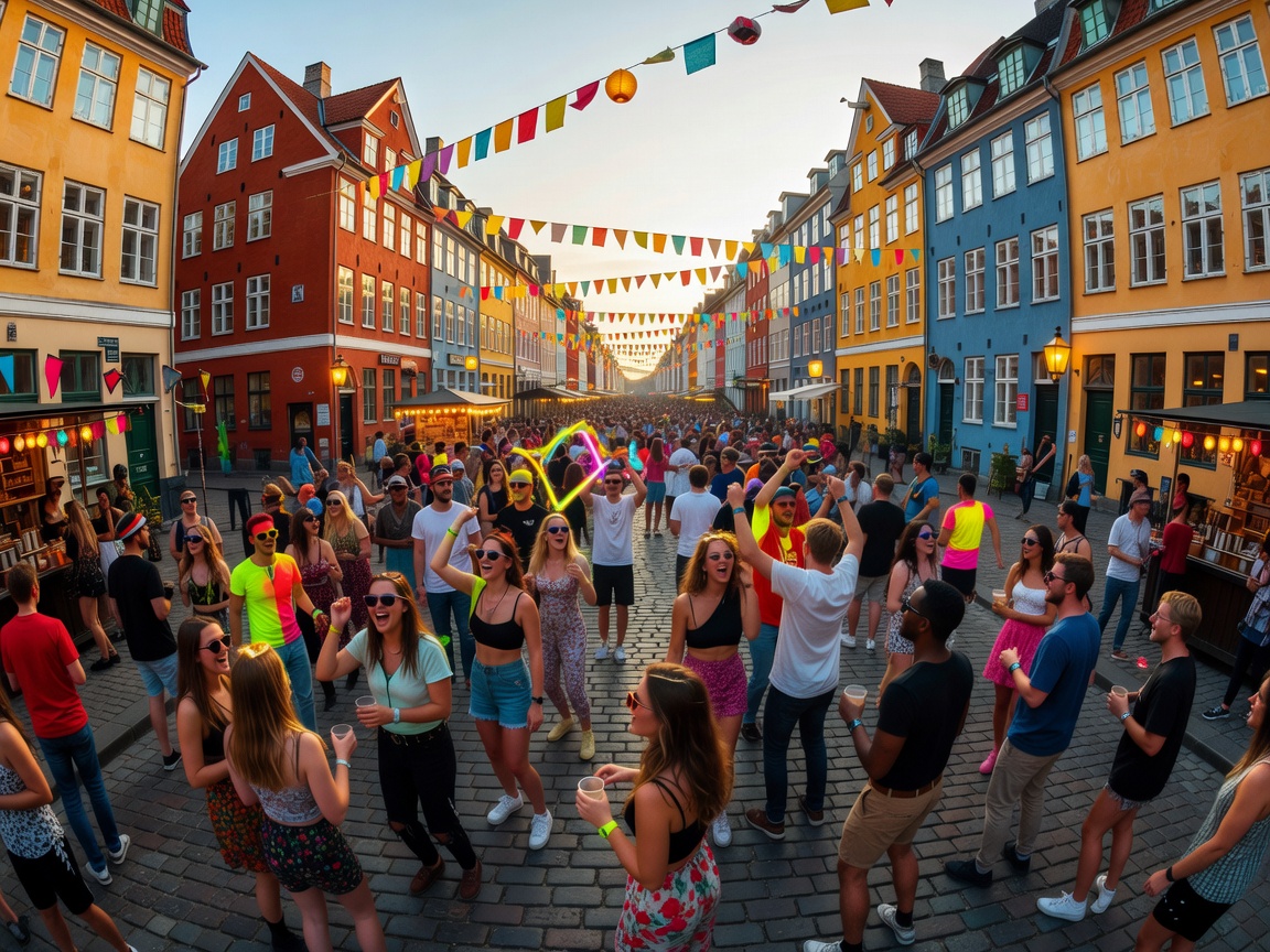 Distortion Copenhagen street party at Nørrebro harbor