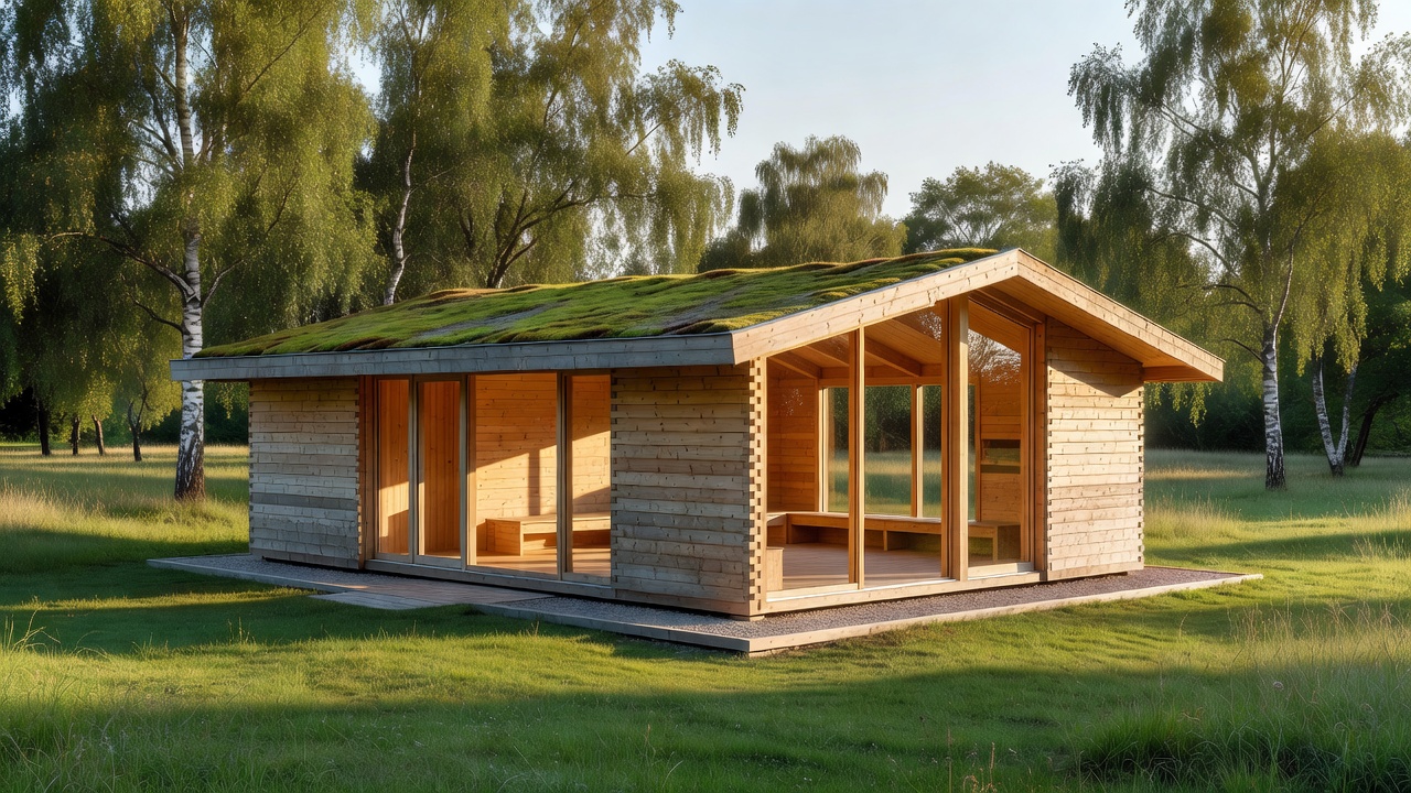 Sustainable modular timber pavilion design in Denmark